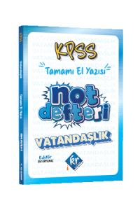 KPSS Vatandaşlık El Yazısı Konu Anlatım Defteri