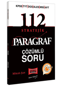 KPSS YKS DGS ALES MSÜ 112 Stratejik Çözümlü Soru Bankas