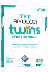 KR Akademi 2026 TYT Twins Biyoloji Soru Bankası