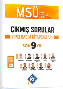 KR Akademi MSÜ Çıkmış Sorular Son 9 Yıl Tıpkı Basım Kitapçıkları