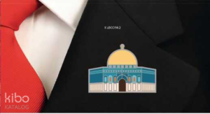 Kubbetüs Sahra İslami Pin Bros Metal Yaka Rozeti