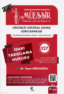 Kuram Kitap Müessir İdari Yargılama Hukuku Soru Bankası