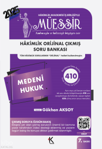 Kuram Kitap Müessir Medeni Hukuk Soru Bankası