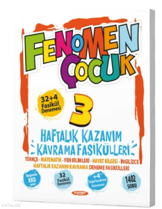 Kurmay Yayınları Fenomen Çocuk 3. Sınıf Haftalık Kazanım Kavrama Fasikülleri