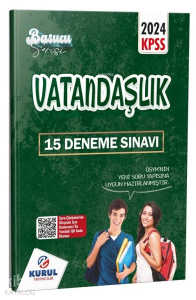 Kurul Yayıncılık KPSS Başucu Serisi Vatandaşlık Çözümlü 15 Deneme Sınavı