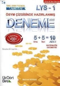 LYS 1 Matematik - Geometri Orta-İleri Seviye 10 Deneme; ÖSYM Çizgisinde Hazırlanmış