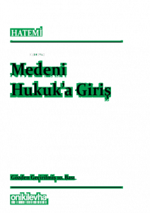 Medeni Hukuka Giriş