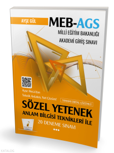 Meg Ags Hazırlık Anlam Bilgisi Teknikleri İle Sözel Yetenek 20 Deneme Sınavı
