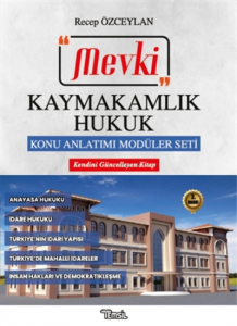 Mevki Kaymakamlık Hukuk Konu Anlatımı Modüler Seti