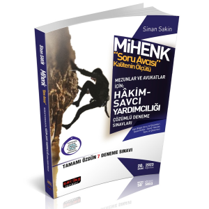 Mihenk Soru Avcısı Adli Hakimlik 7 Deneme Mezunlar Ve Avukatlar İçin Savaş Yayınları