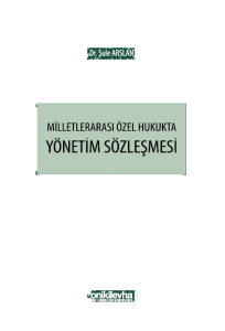 Milletlerarası Özel Hukukta Yönetim Sözleşmesi