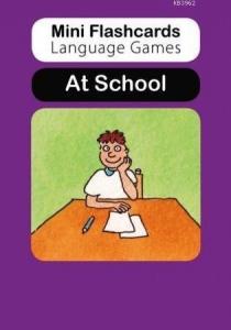 Mini Flashcards Language Games: At School; Pack of 40 Flashcards