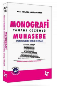 Monografi Tamamı Çözümlü Muhasebe Yazılı (Klasik) Çıkmış Sorular