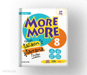 MORE & MORE ENGLISH HAFTALIK KAZANIM KAVRAMA FÖYLERİ (44 FÖY)