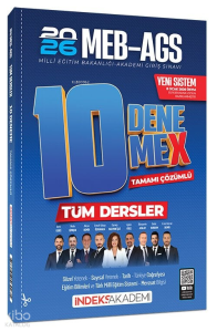 ndeks Akademi 2026 MEB-AGS Tüm Dersler 10 DenemeX Çözümlü