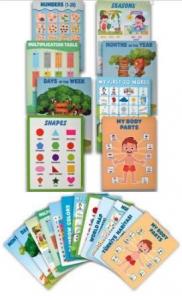 Neşeli Öğretici Eğitim Poster Seti (+3 Yaş - Büyük Boy)