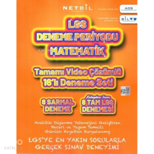 Netbil 8. Sınıf LGS Matematik Periyot 16 li Deneme Seti