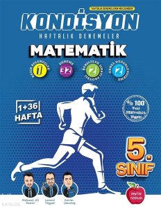 Newton Yayınları 5.Sınıf Kondisyon Haftalık Kazanım Denemeleri 37 Hafta --Matematik