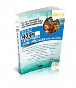 Norm Ceza Hukuku Genel Hükümler Konu Anlatımlı