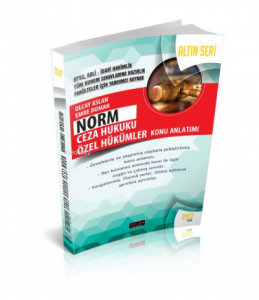 Norm Ceza Hukuku Özel Hükümler Konu Anlatımlı
