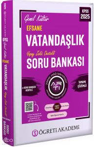 Öğreti Akademi 2025 KPSS Vatandaşlık Genel Kültür Efsane Tamamı Çözümlü Soru Bankası