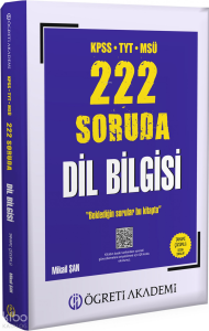 Öğreti Akademi KPSS TYT MSÜ 222 Soruda Dil Bilgisinin Şifresi Tamamı Çözümlü Özgün Sorular