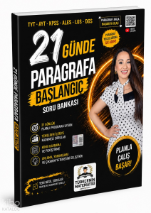 Oksijen Yayınları Türkçenin Matematiği 21 Günde Paragrafa Başlangıç Soru Bankası