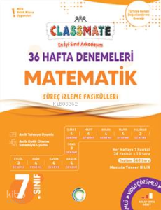 Okyanus Yayınları 7. Sınıf Classmate 36 Hafta Denemeleri Matematik