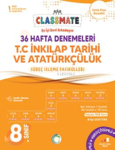 Okyanus Yayınları 8. Sınıf Classmate 36 Hafta Denemeleri - T. C. İnkılap Tarihi Ve Atatürkçülük