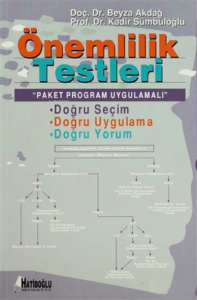 Önemlilik Testleri;"Paket Program Uygulamalı"