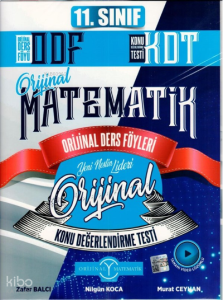 Orjinal Yayınları 11. Sınıf Matematik ODF KDT Orijinal Ders Föyleri Konu Değerlendirme Testleri