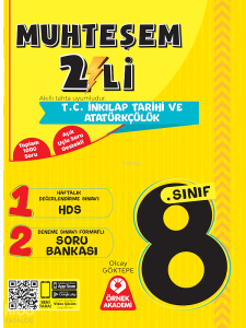 Örnek Akademi 8. Sınıf Muhteşem İkili T.C. İnkılap Tarihi ve Atatürkçülük Seti