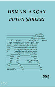 Osman Akçay Bütün Şiirleri