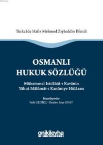 Osmanlı Hukuk Sözlüğü