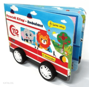 Oyuncak Kitap - Ambulans (Ciltli);Gerçek Tekerlekli