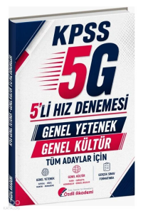 Özdil Akademi KPSS Genel Yetenek Genel Kültür 5G 5'li Hız Denemeleri