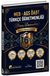 Özdil Akademi ÖABT MEB-AGS Türkçe Öğretmenliği 16'lı Branş Deneme Çözümlü