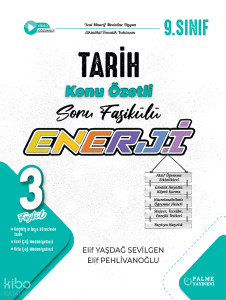 Palme 9. Sınıf Enerji Tarih Soru Fasikülleri (3 Fasikül)