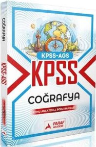 Paraf Akademi KPSS MEB-AGS Coğrafya Konu Anlatımlı Soru Bankası