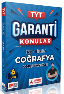 Paraf Akademi  TYT Coğrafya Garanti Konular Soru Bankası
