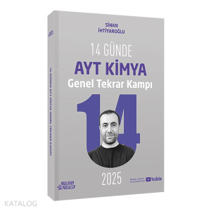 Parlayan Projeler 2025 14 Günde AYT Kimya Genel Tekrar Kampı Video Ders Takip Kitabı