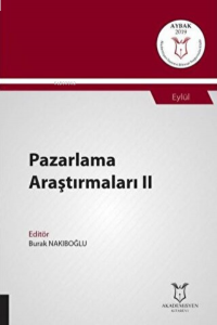 Pazarlama Araştırmaları II;(Aybak 2019 Eylül)