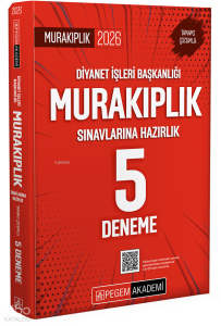 Pegem Akademi 2026 Diyanet İşleri Başkanlığı Murakıplık Sınavlarına Hazırlık Tamamı Çözümlü 5 Deneme