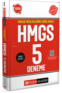 Pegem Akademi 2026 Hukuk Mesleklerine Giriş Sınavı HMGS Tamamı Çözümlü 5 Deneme