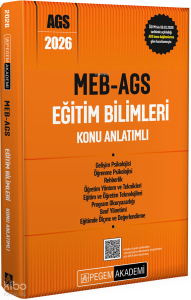 Pegem Akademi 2026 MEB AGS Eğitim Bilimleri Konu Anlatımlı