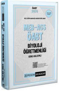 Pegem Akademi 2026 MEB AGS ÖABT Biyoloji Öğretmenliği Konu Anlatımlı
