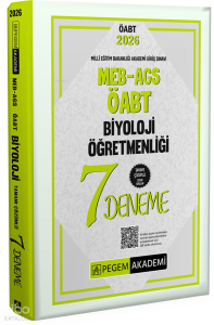 Pegem Akademi 2026 MEB AGS ÖABT Biyoloji Öğretmenliği Tamamı Çözümlü 7 Deneme
