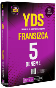 Pegem Akademi 2026 YDS Fransızca Tamamı Video Çözümlü 5 Deneme