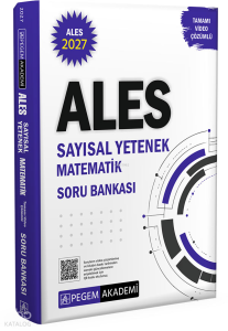 Pegem Akademi 2027 ALES Sayısal Yetenek Matematik Tamamı Video Çözümlü Soru Bankası