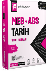 Pegem Akademi 2027 MEB AGS Soru Bankası Tamamı Çözümlü Tarih